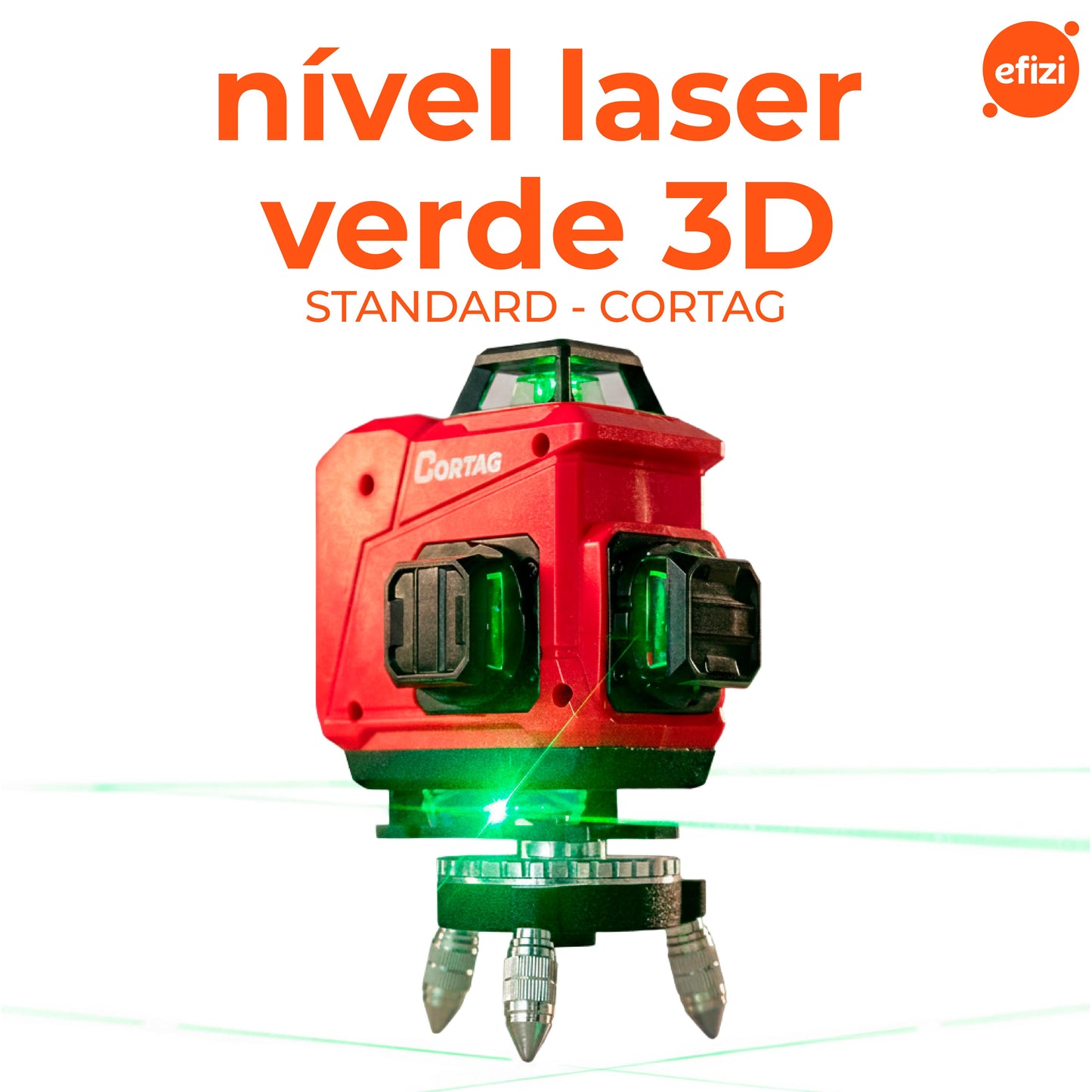 Nível Laser Verde 3D Standard - 12 Linhas