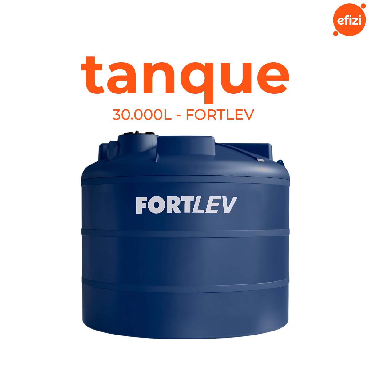 Tanque Polietileno 30.000L Azul (Baixo) - Fortlev