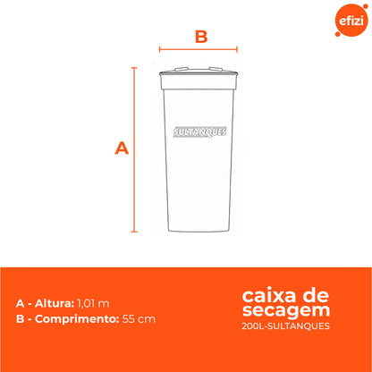 Caixa/Leito de Secagem 200L Sultanques
