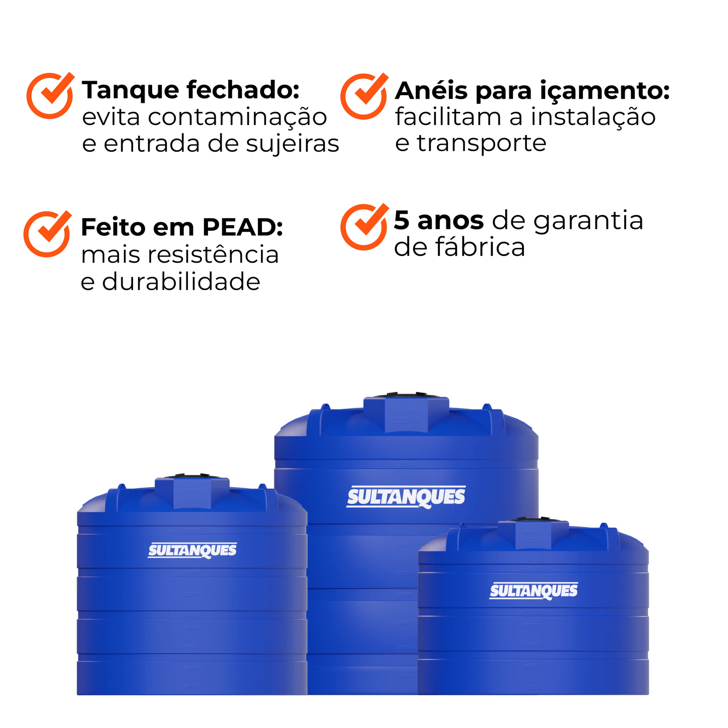 Tanque 20.000L Polietileno Sultanques