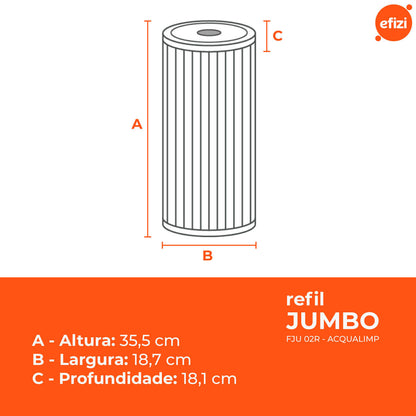 Refil Filtro Jumbo FJU 02R Acqualimp