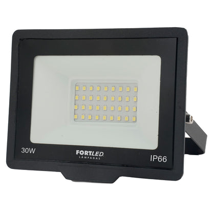 Refletor Led 30W Luz Amarela 3000K Fortled