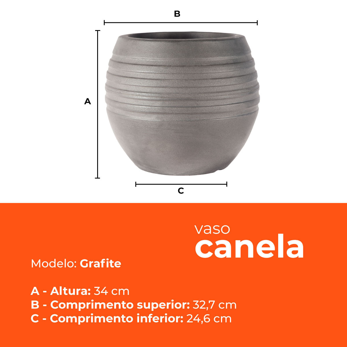 Vaso Canela Grafite 34 Terrano