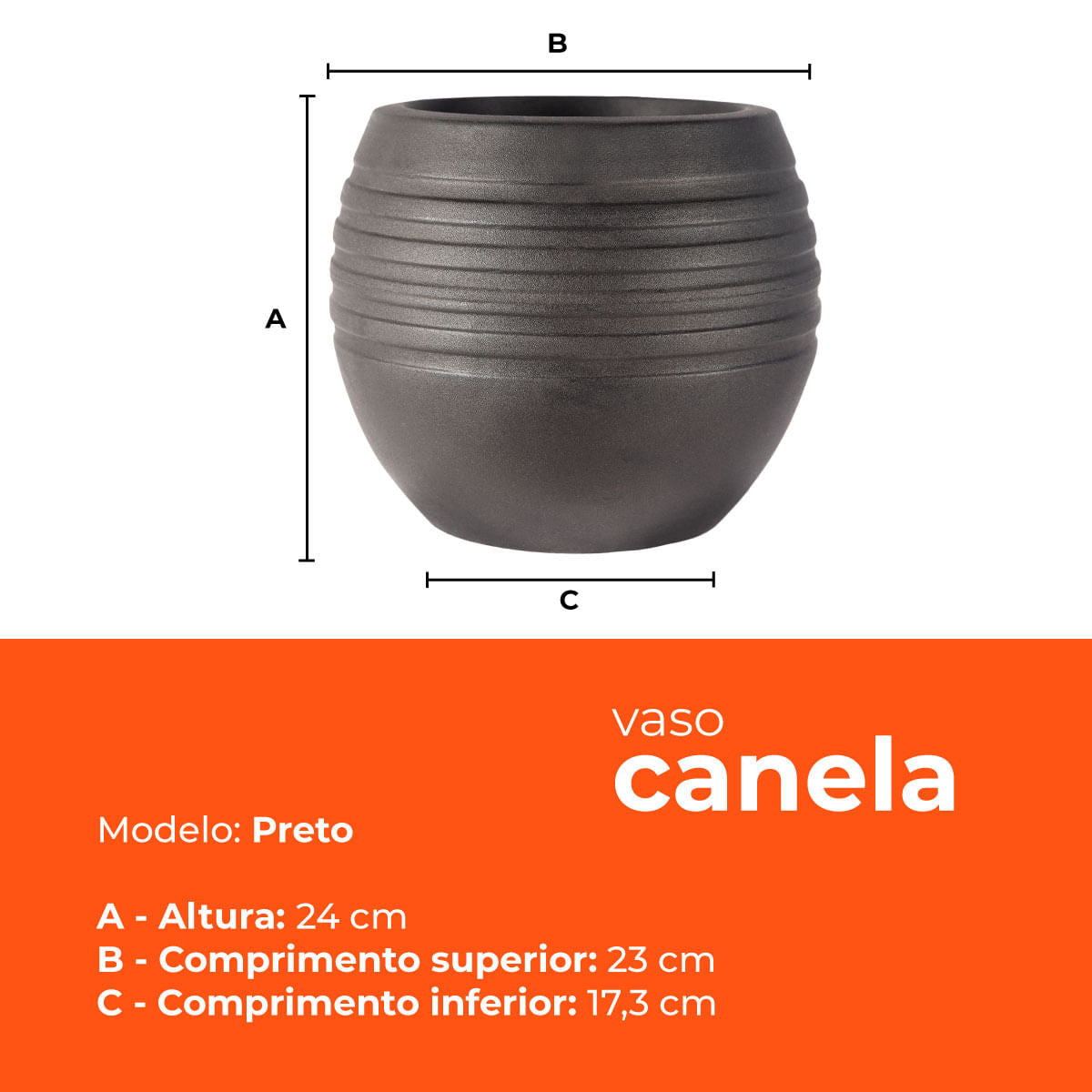 Vaso Canela Preto 24 Terrano