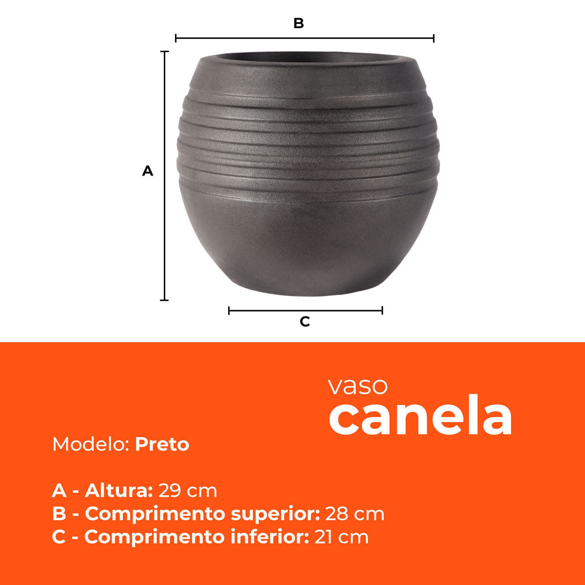 Vaso Canela Preto 29 Terrano