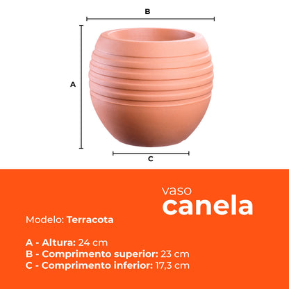 Vaso Canela Terracota 24 Terrano