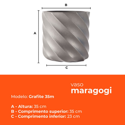 Vaso Maragogi Grafite 35 Terrano